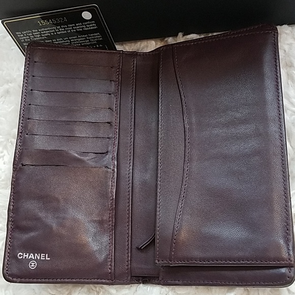 100% Authentic Chanel Cavier Yen Quilted Wallet - Picture 3 of 8